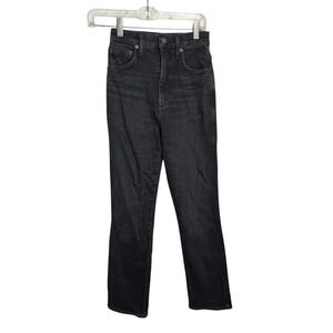 AGOLDE Jeans Size 23 High Rise Stove Pipe Jeans Black Wash Denim PERFECT‎ 🖤🖤